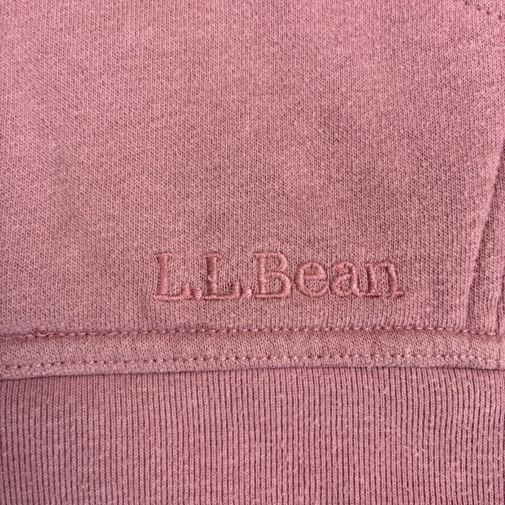 Full Zip Hoodie Women's 3X Plus Mauve Fleece L.L. Bean Gorpcore Work Wear Rugged - Picture 7 of 16